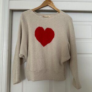 Cozy Heart Sweater - Women's Size Medium